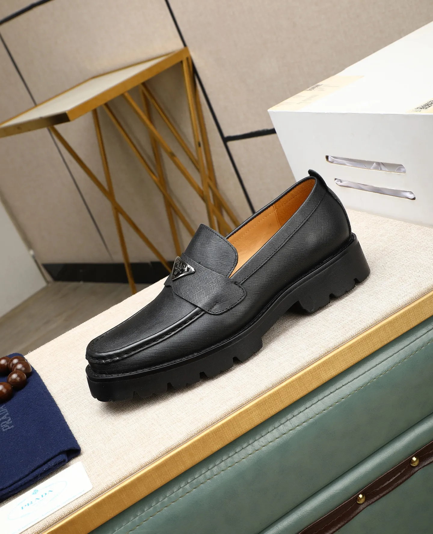 Men's men's shoes 💰540 (water-dyed cow leather) 📛📛PRADA high-end 20 counter latest model formal business leather shoes 👔 original version of the highest quality! Imported from Italy🇮🇹First layer calfskin fabric➕Cowhide lining Original outsole Formal size: 38➖45